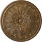 Ekena Millwork Bordeaux Ceiling Medallion (Fits Canopies up to 3 1/4"), 22 5/8"OD x 1 3/4"P, Rubbed Bronze CM22BORZS - alternate 1